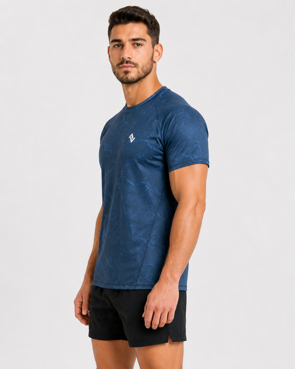 Marble Navy Performance Tee
