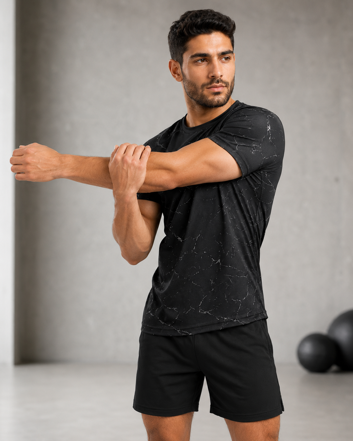 Black Marble Performance Tee